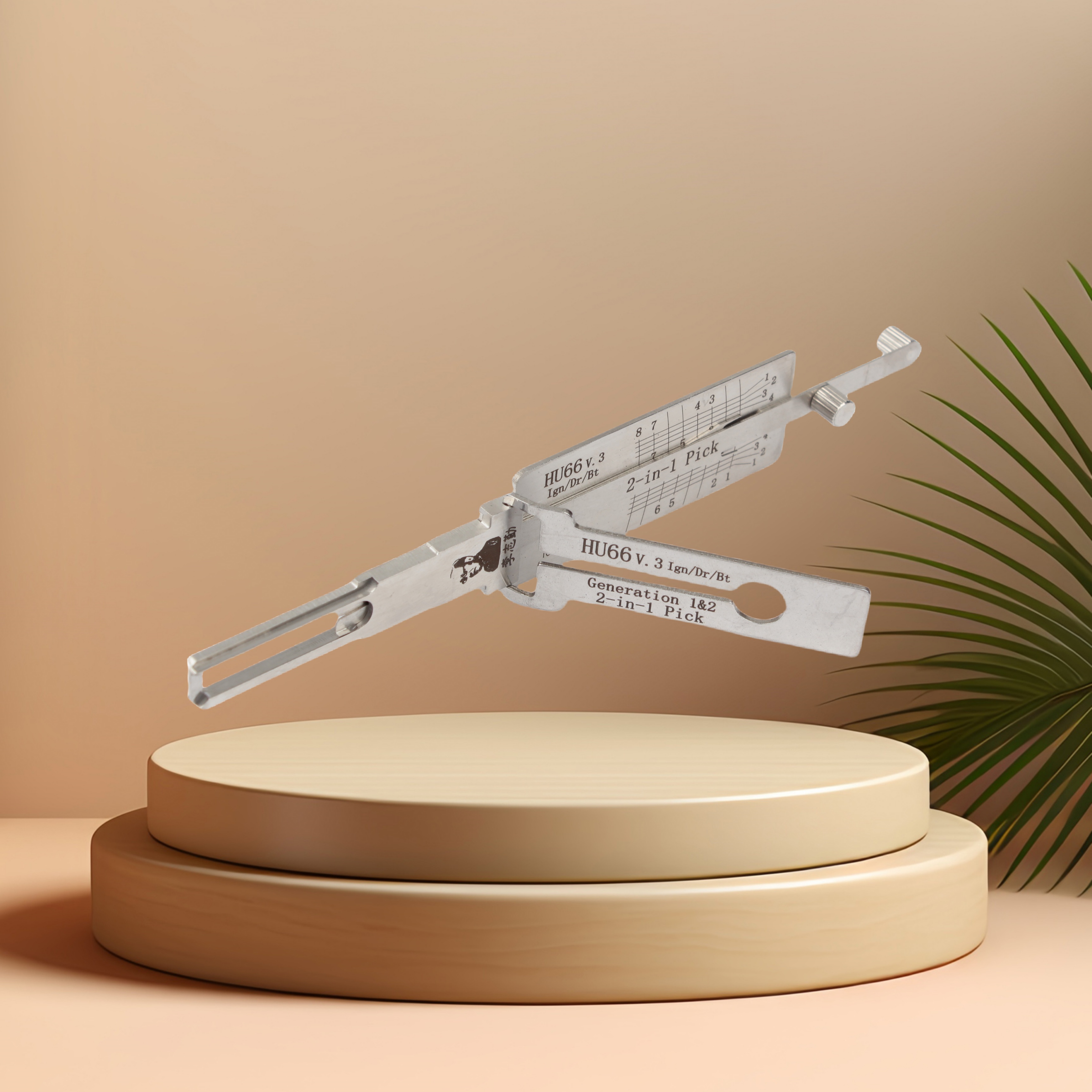 Lishi Tools HU66 2 in 1 Locksmith Tools Lock Pick for Door Lock Opener Professional Hand Tools for VW series