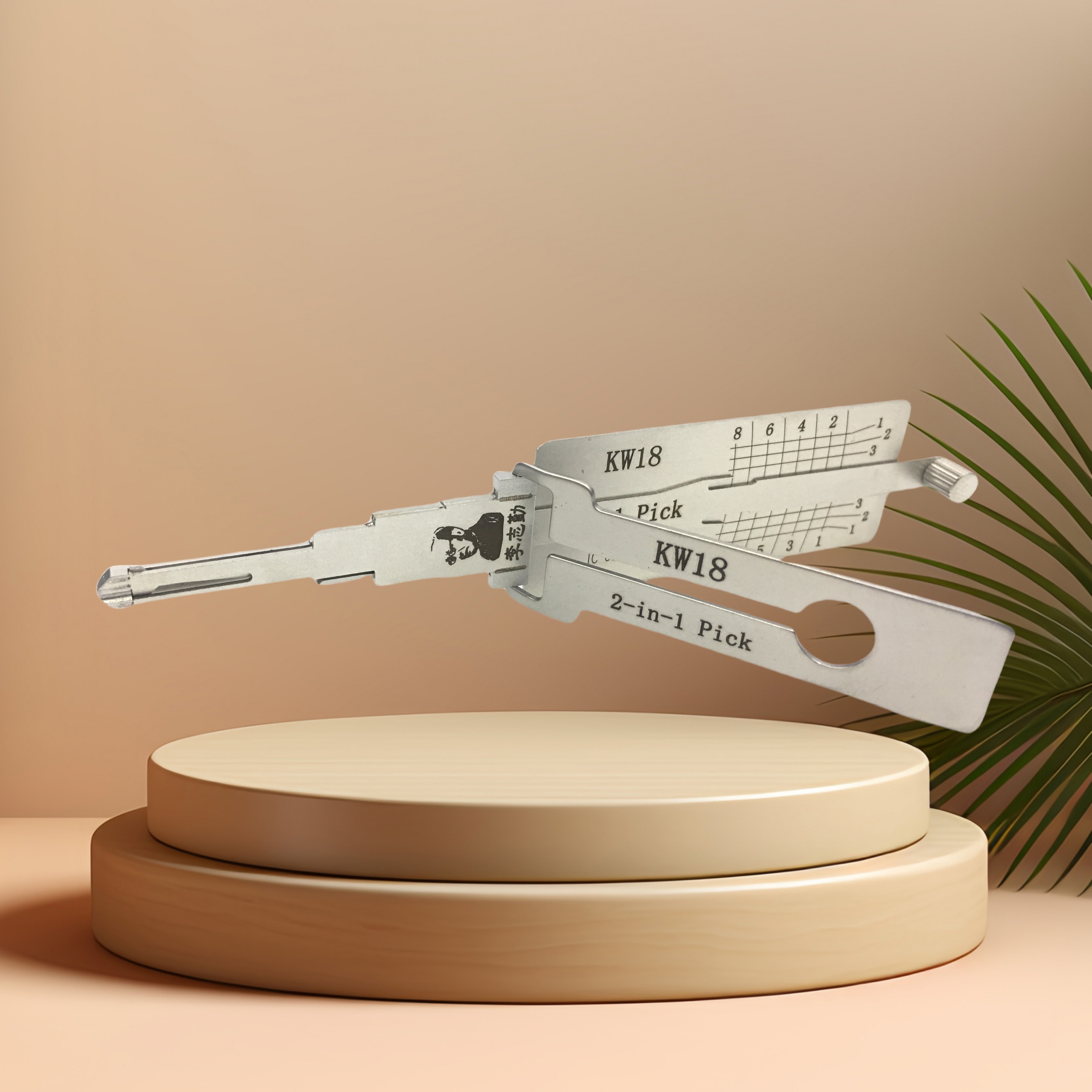 Locksmith Supplies Original LISHI LOCKPICK 2 in 1 for Kawasaki Motorcycle Flat Milling 8 Teeth Opening Tool Decoder KW18