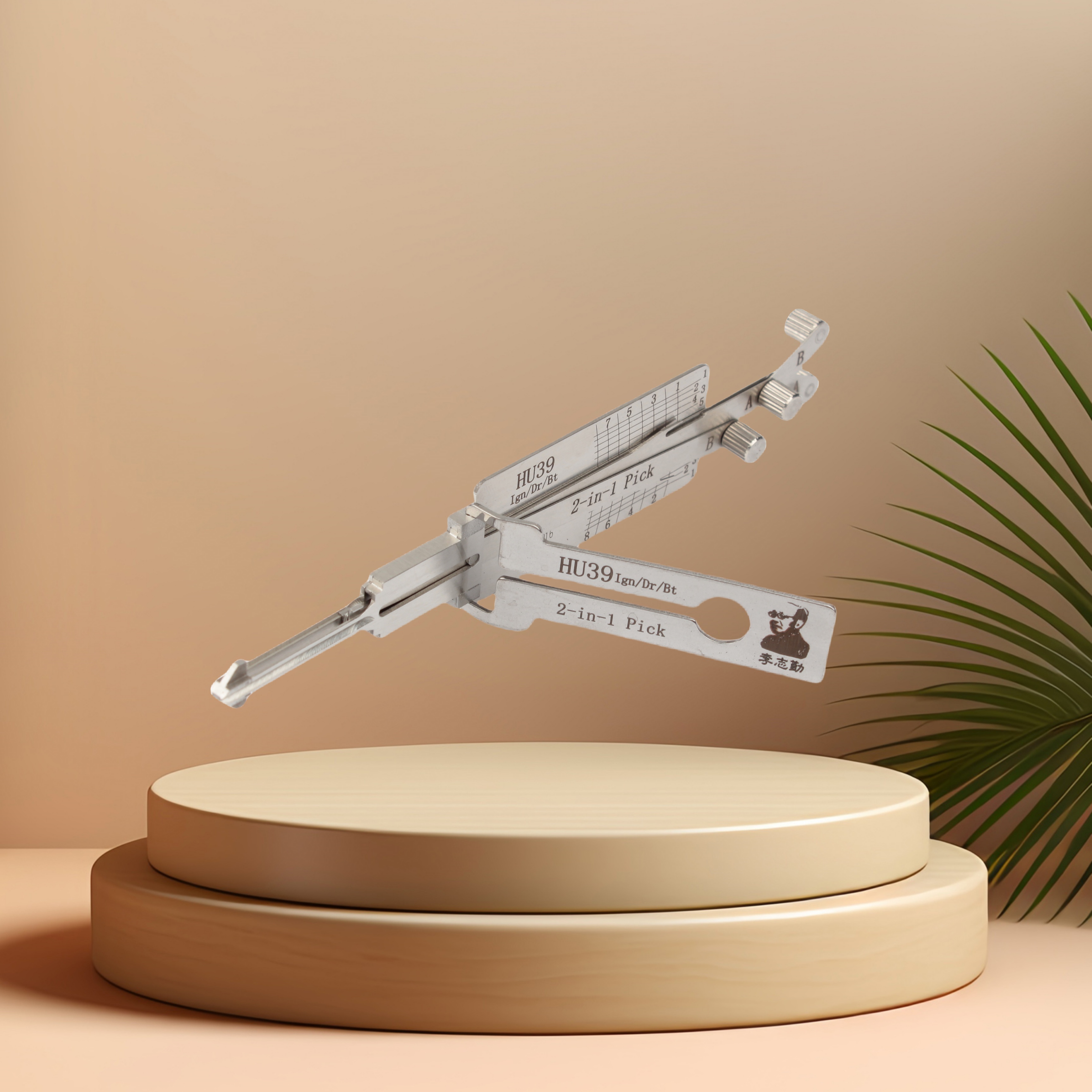 LISHI HU39 2-in-1 Auto Lock Pick Set with Metal Construction for Car Lock Opening Decoder