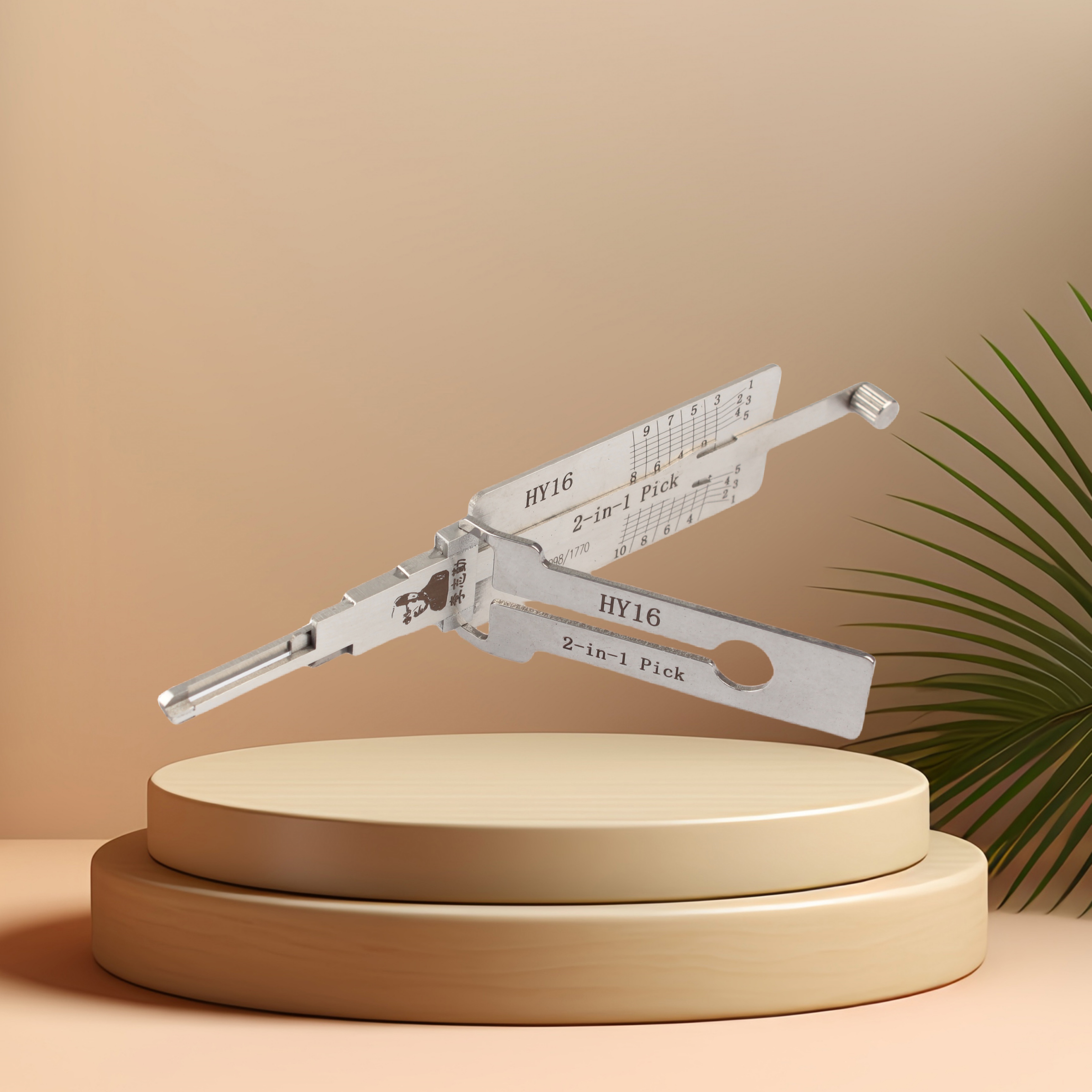 Genuine Lishi 2-in-1 Tool HY16 Model Auto Lock Pick Set with Steel Material for Car Lock Opening Decoder