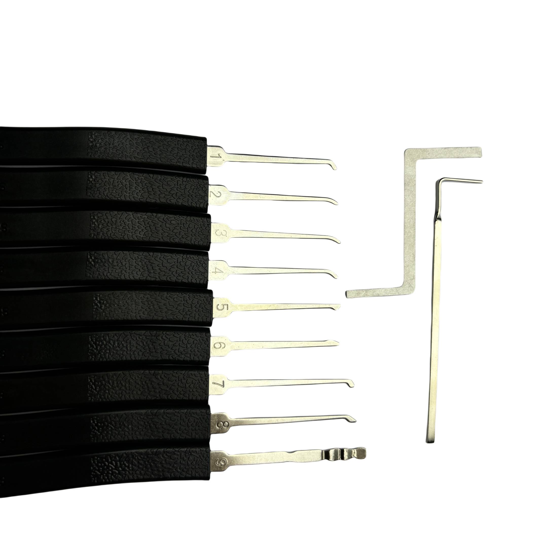 11-Pieces Premium Metal Lock Pick Set Model 2519 for Beginner and Pro Locksmiths