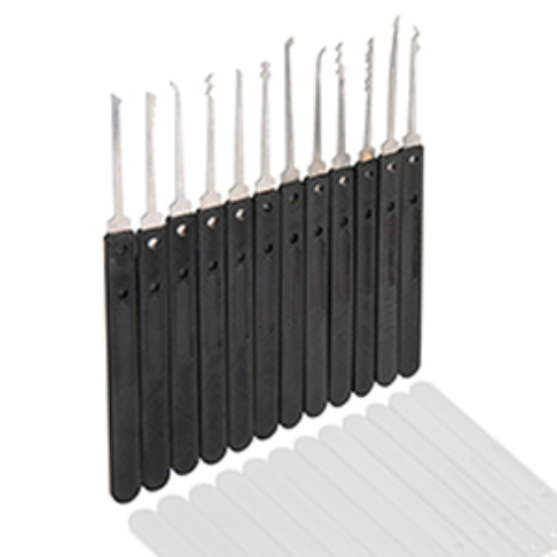 17 Pieces Lock Picking Set with Tension Practice for Beginner Professional Locksmith Tools