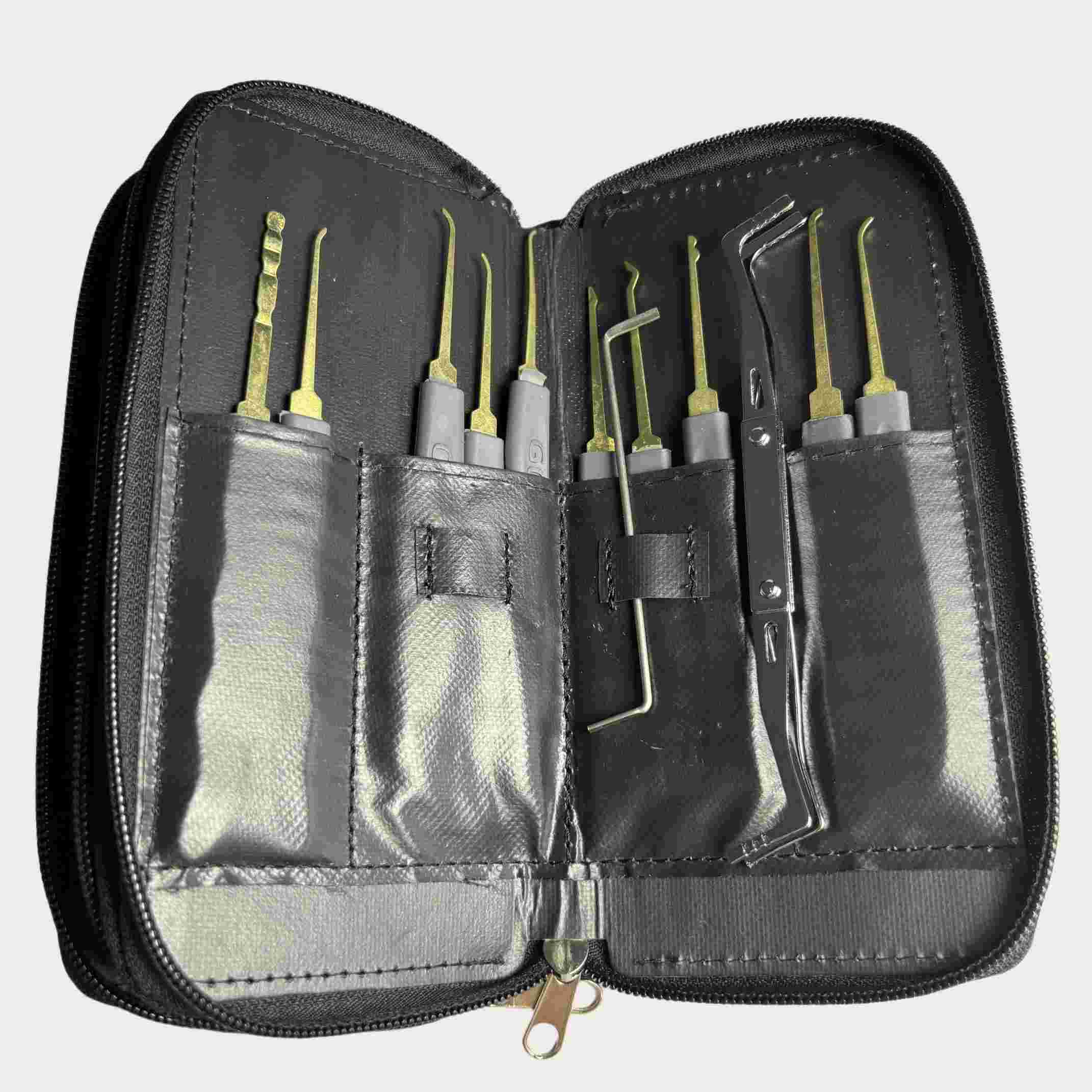 24pcs Titanium Steel ABS Multitool Lock Pick Set Model 2518 for Professional Locksmith Tools