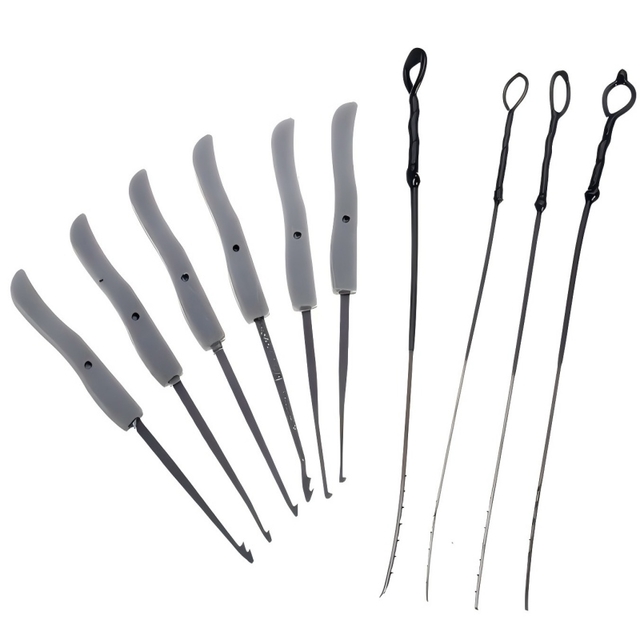 6PCS Metal Lock Pick Set Model RC12 Professional Locksmith Tools
