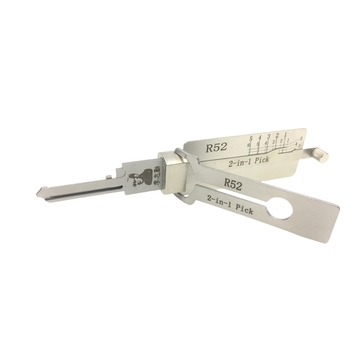 Lishi Tool R52 Model 2-in-1 Decoder and Pick Tool for Mitsubishi Locksmith with Metal Material