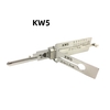 Lishi KW5 2-in-1 Stainless Steel Lockpick for Door Locks - Professional Locksmith Pick Tool