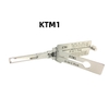 Lishi 2-in-1 Tool KTM1 Model Motorcycle Lock Pick with Forward Read Method and Metal Construction