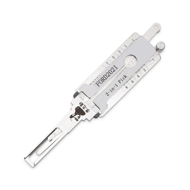 Genuine Lishi 2-in-1 Tool Ford2021 Model Auto Lock Pick Set with Metal Construction and Error Feedback