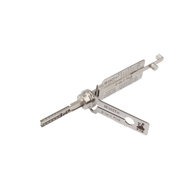 Lishi 2-in-1 Tool HU162T(9) Model Auto Lock Pick Set with 2-in-1 Functionality and Metal Construction
