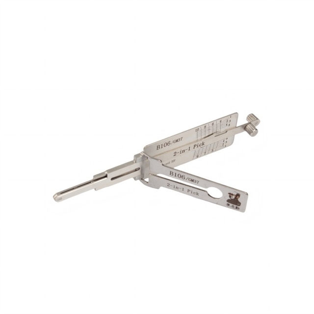 LISHI GM37 Auto Locksmith Tools 2 in 1 Pick Lishi GM37 /B106 Lock Pick and Decoder for GMC