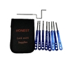 8-Piece Safe Lock Pick Set with Quick Opener for Precise Key Cutting - Professional Locksmith Tools
