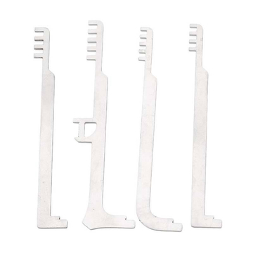4PCS Stainless Steel Comb Pick Set Multi Wrench Tension Tool for Firefighting Repair and Locksmith Tools