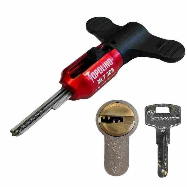 Topolino MLT 3DS Decoder Tool with Mechanical Feedback Analysis and Dual-Sensory Feedback Loop for Locksmith Tools Model RC33