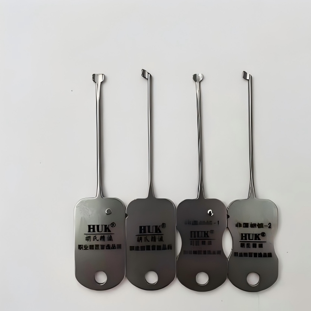 Hu's Thumb Pick Locksmith Tool Set with Mechanical Feedback Analysis and Dual-Sensory Feedback Loop - Model RC20