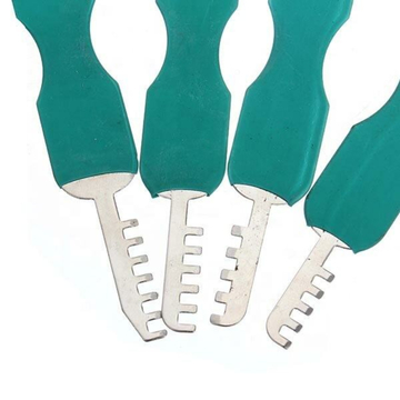 Stainless Steel Comb Pick Lock Tool 7pcs Set Model RC14 for Locksmith and Civil Use