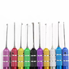 13-Piece Colorful Lockpicking Tool Set with Transparent Padlock Extractor for Professional Locksmiths